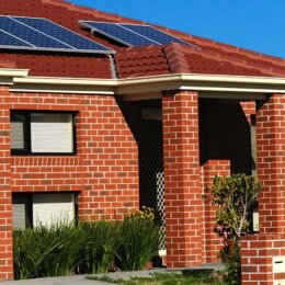 Solar panel installation on a rooftop, representing renewable energy and sustainable solutions from Go Green Home Solar