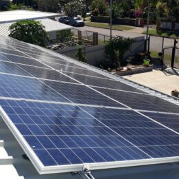 Solar panel installation on a rooftop, representing renewable energy and sustainable solutions from Go Green Home Solar