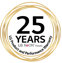 LG Solar Panels 25 Year Warranty on NeON panels