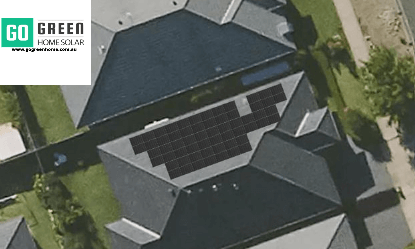 Solar panel installation on a rooftop, representing renewable energy and sustainable solutions from Go Green Home Solar