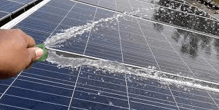 Rinse panels with fresh water